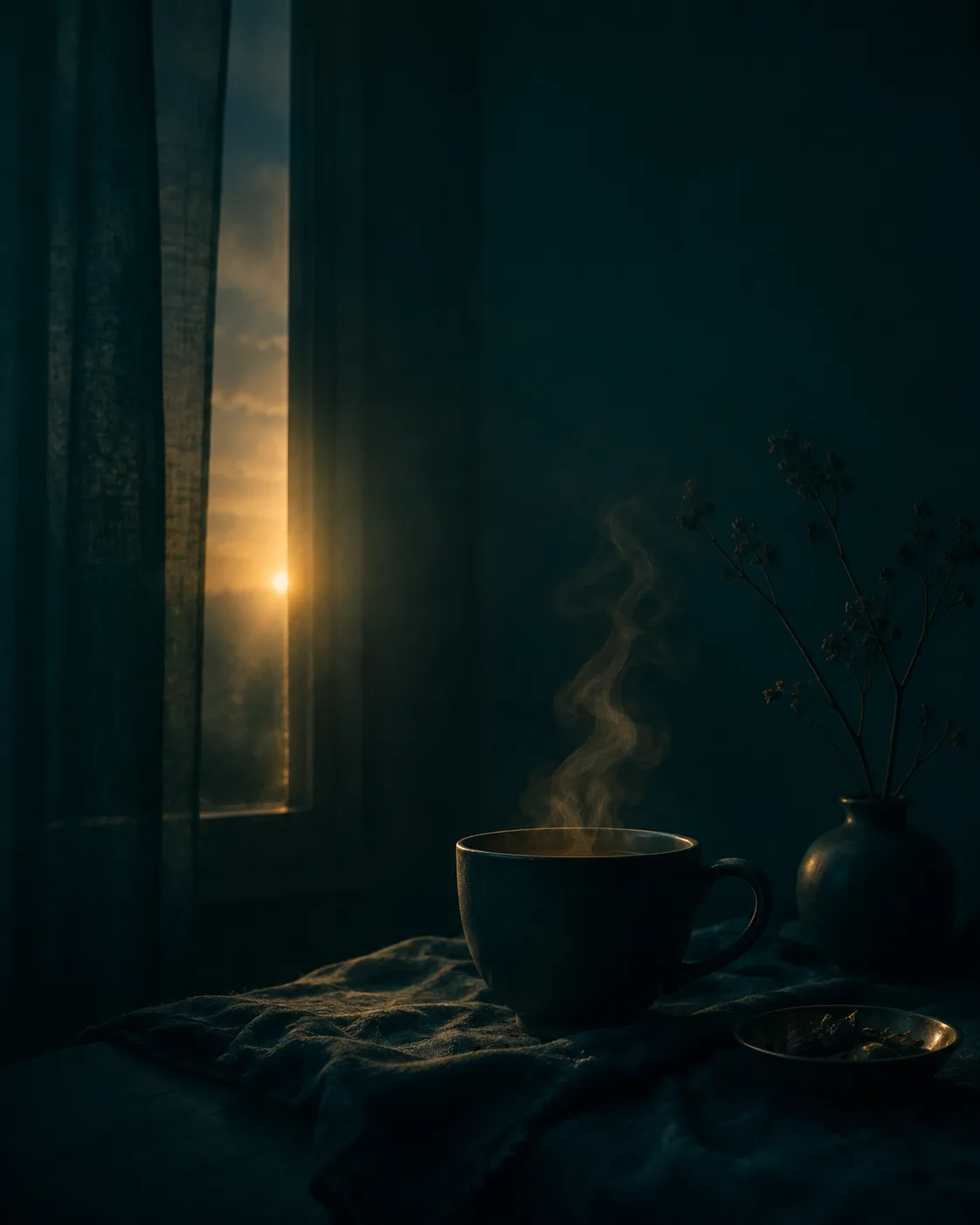 Dawn light through a window symbolizing recovery from teacher burnout