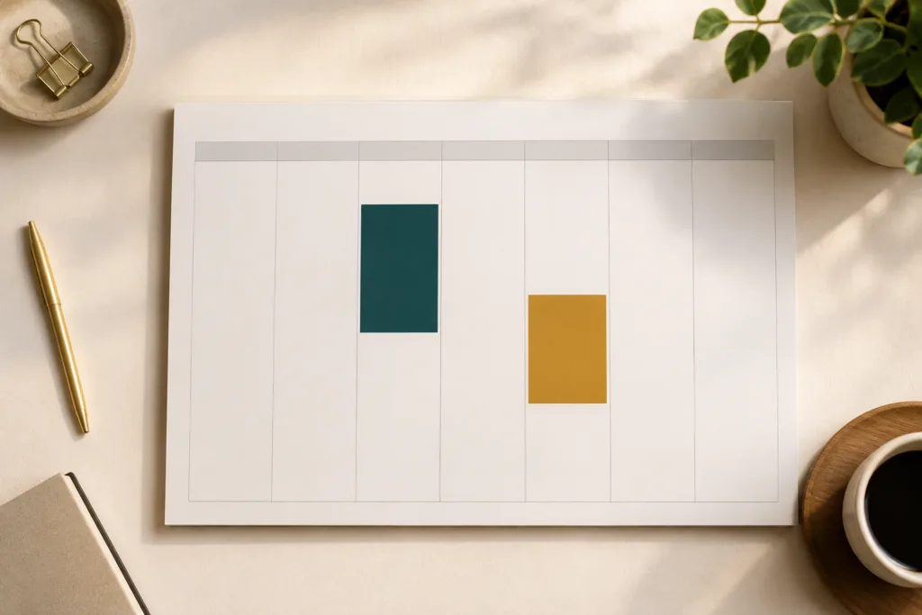 teacher boundaries shown as protected calendar blocks